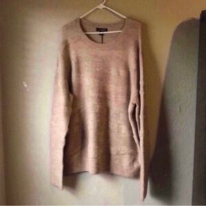 New Treasure & Bond Sweater Women’s Light Brown Tan Crew Neck Knit Casual XXL